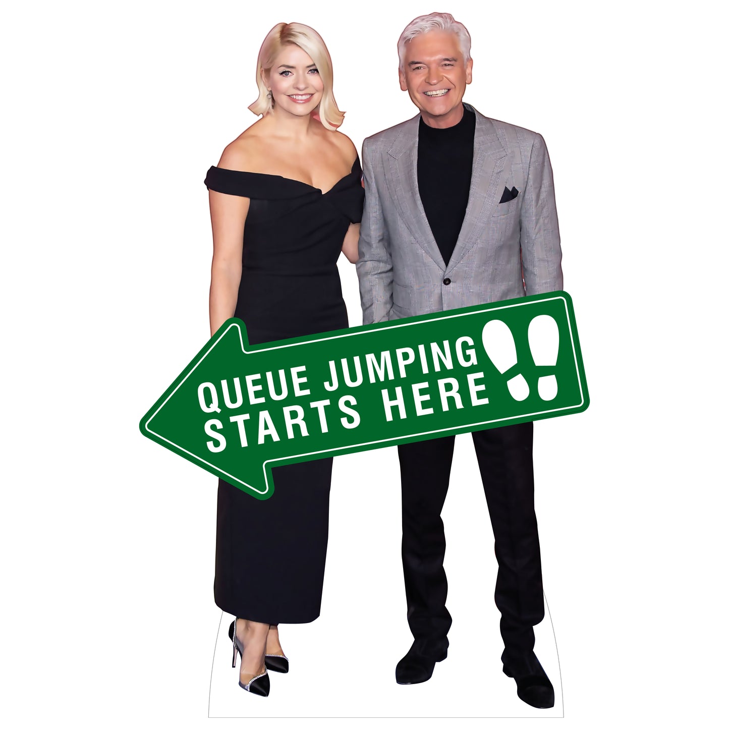 Philip Schofield & Holly Willoughby Queue Jump Cutout