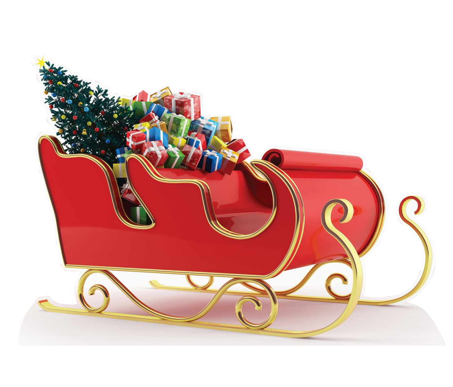 Santa Sleigh Cardboard Cutout