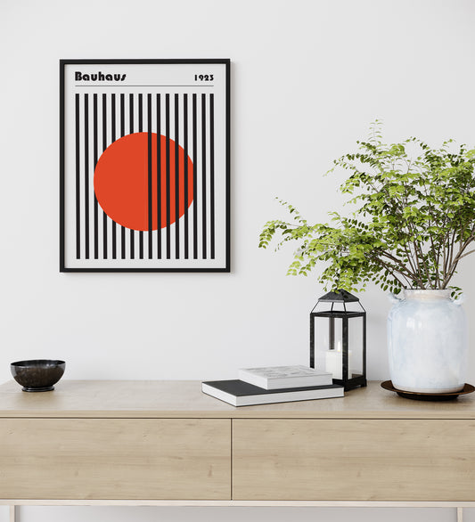 Bauhaus Geometric Wall Art Prints - Set of 3