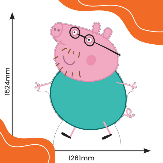 Peppa Pig Daddy Pig Cardboard Cutout