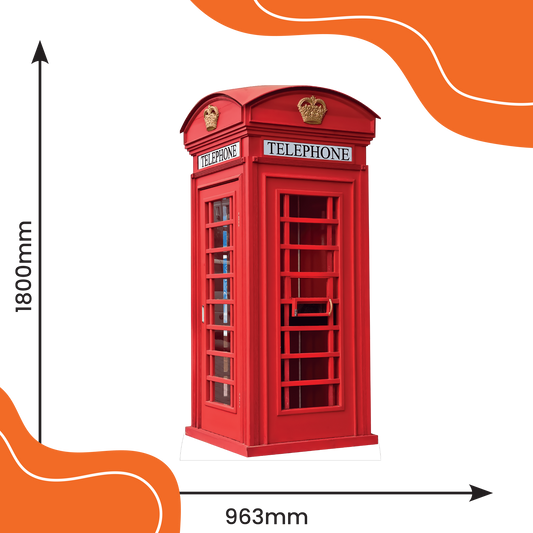 London Red Telephone Cardboard Cutout