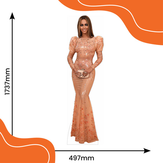 Beyonce Latex PVC Dress Lifesize Cardboard Cutout