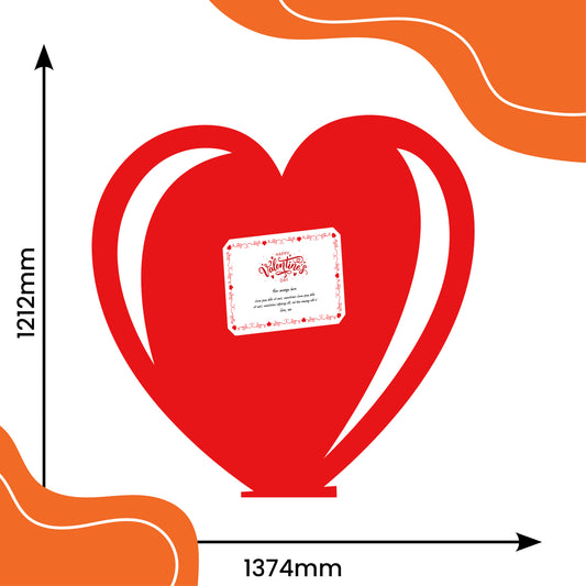 Personalised Valentines Day Cutout with Gift Message
