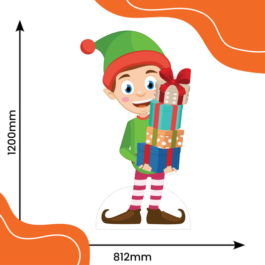 Christmas Elf Cardboard Cutout