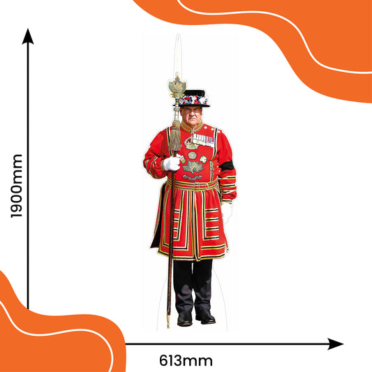 Beefeater Guard with Lance Life Size Cardboard Cutout