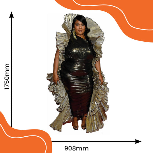 Lizzo Gold Dress Lifesize Cardboard Cutout