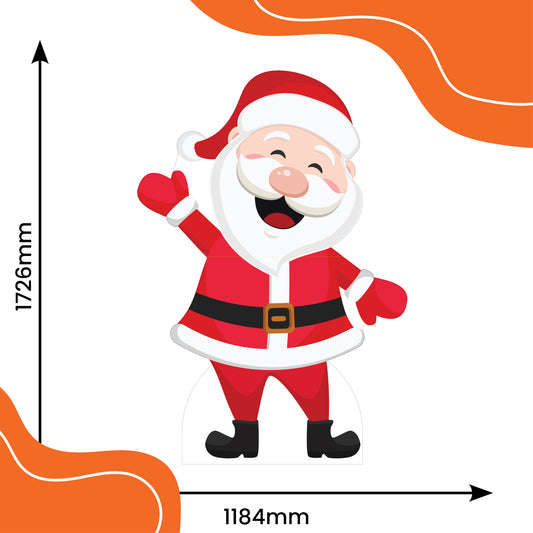 Rosy Cheeks Santa Claus Life Size Cardboard Cutout