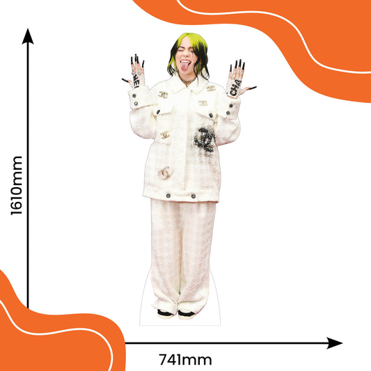 Billie Eilish Green Hair Lifesize Cardboard Cutout