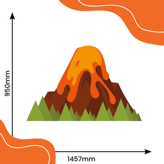 Large Volcano Cardboard Cutout