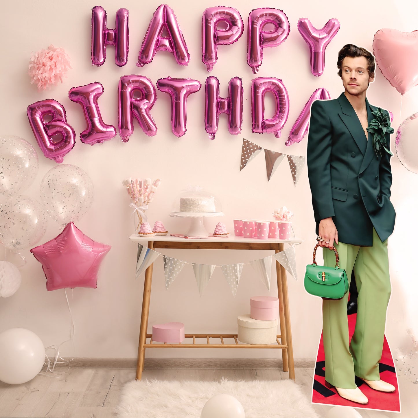 Harry Styles Green Suit Lifesize Cardboard Cutout