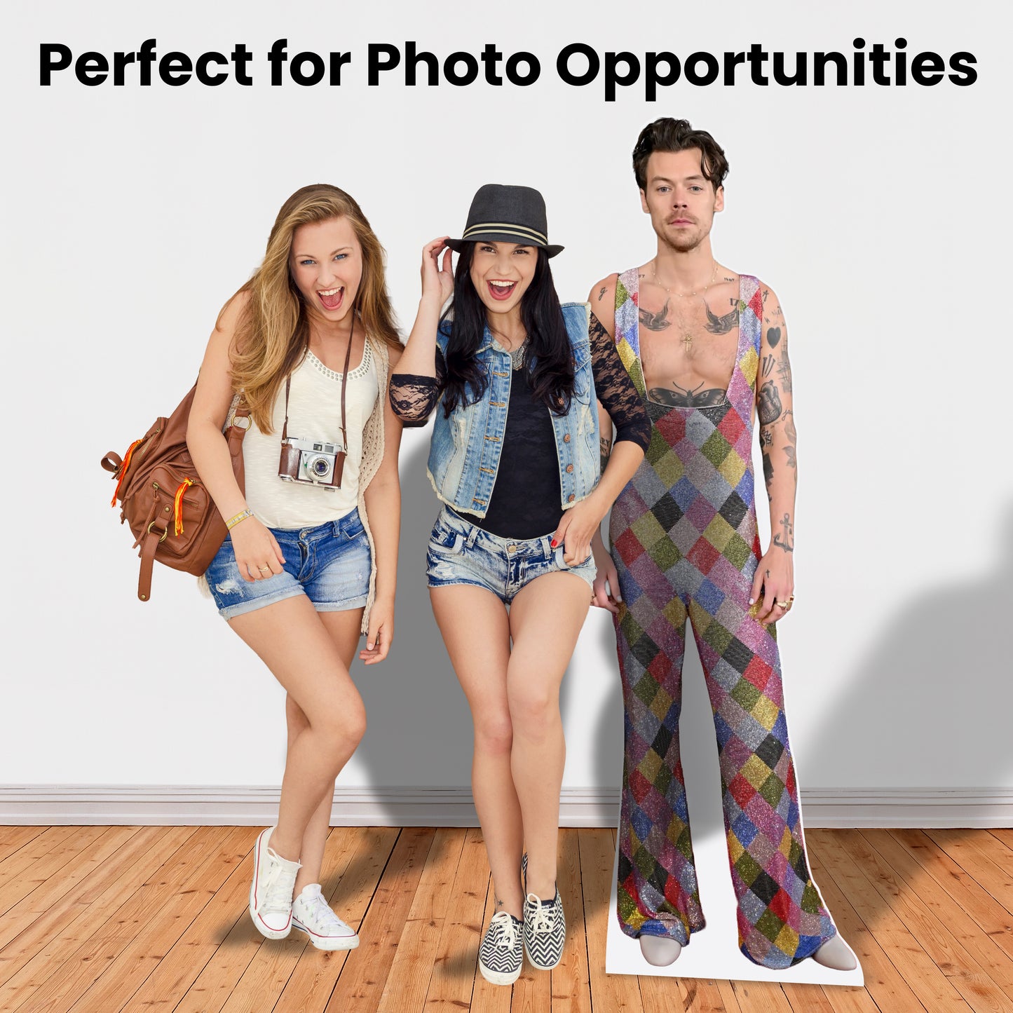 Harry Styles Rainbow Overalls Lifesize Cardboard Cutout
