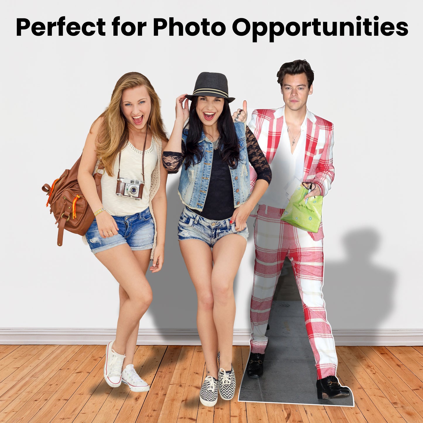 Harry Styles Checked Suit Lifesize Cardboard Cutout