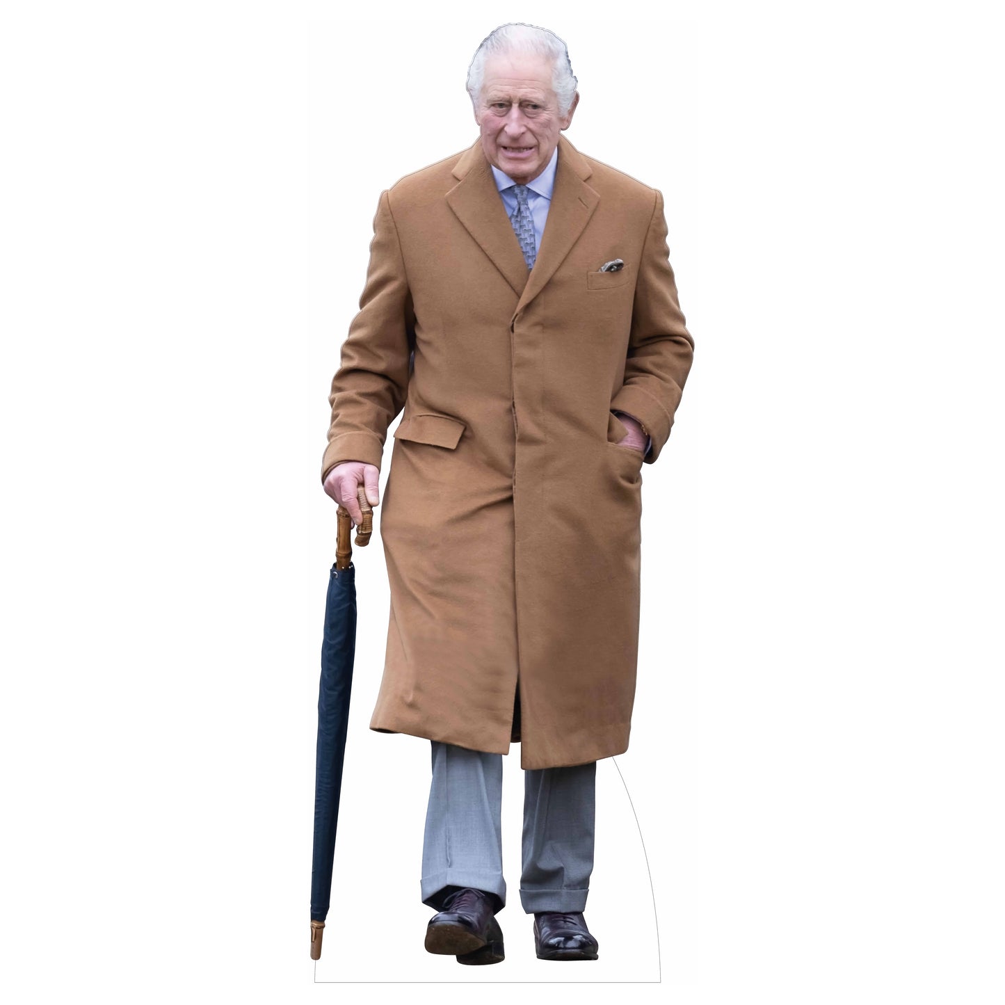 King Charles Brown Coat Life Size Cardboard Cutout