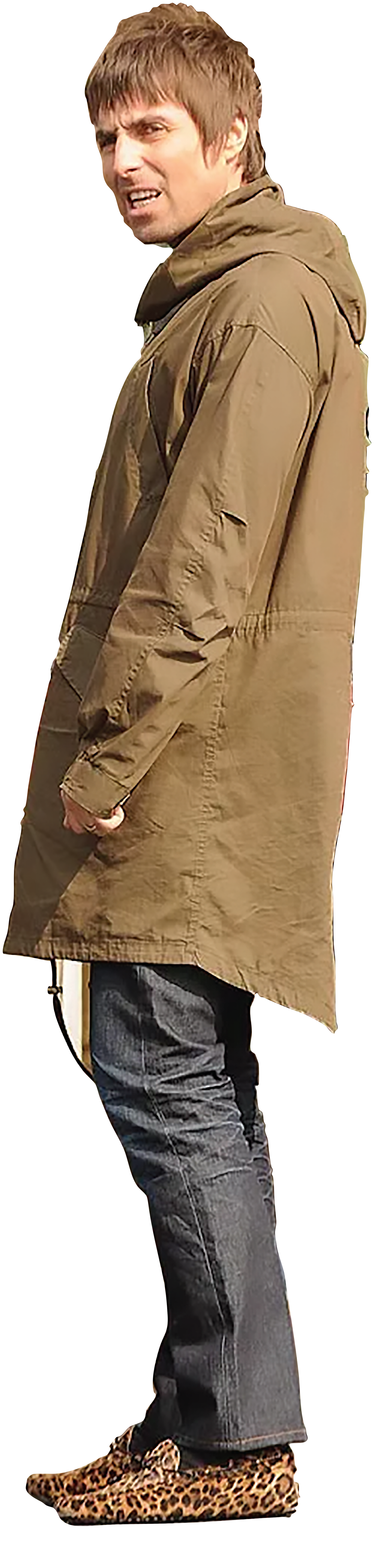 Liam Gallagher Leopard Shoes Life Size Cardboard Cutout