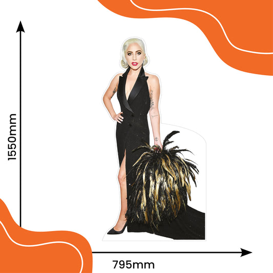 Lady Gaga Feather Bag Lifesize Cardboard Cutout