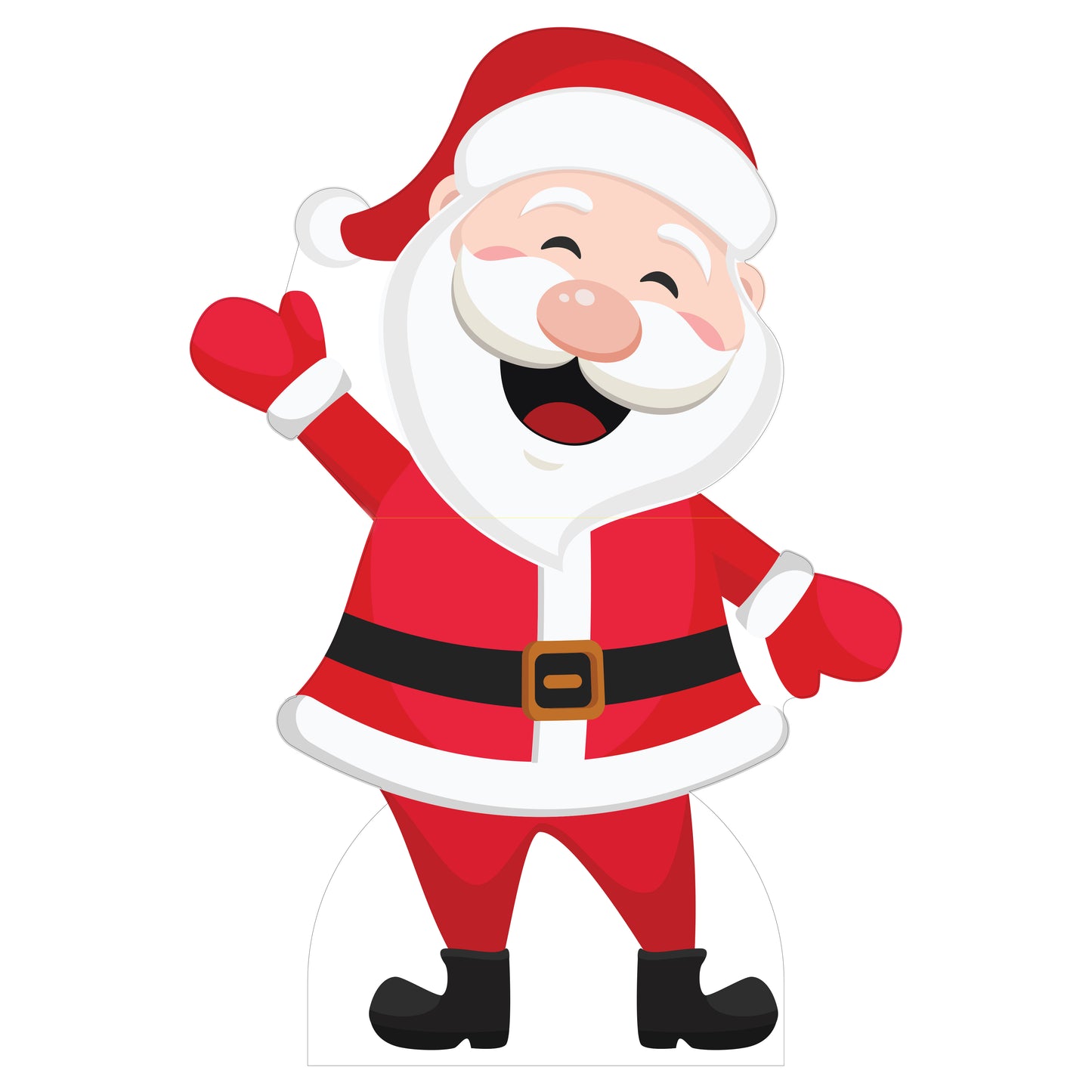 Rosy Cheeks Santa Claus Life Size Cardboard Cutout