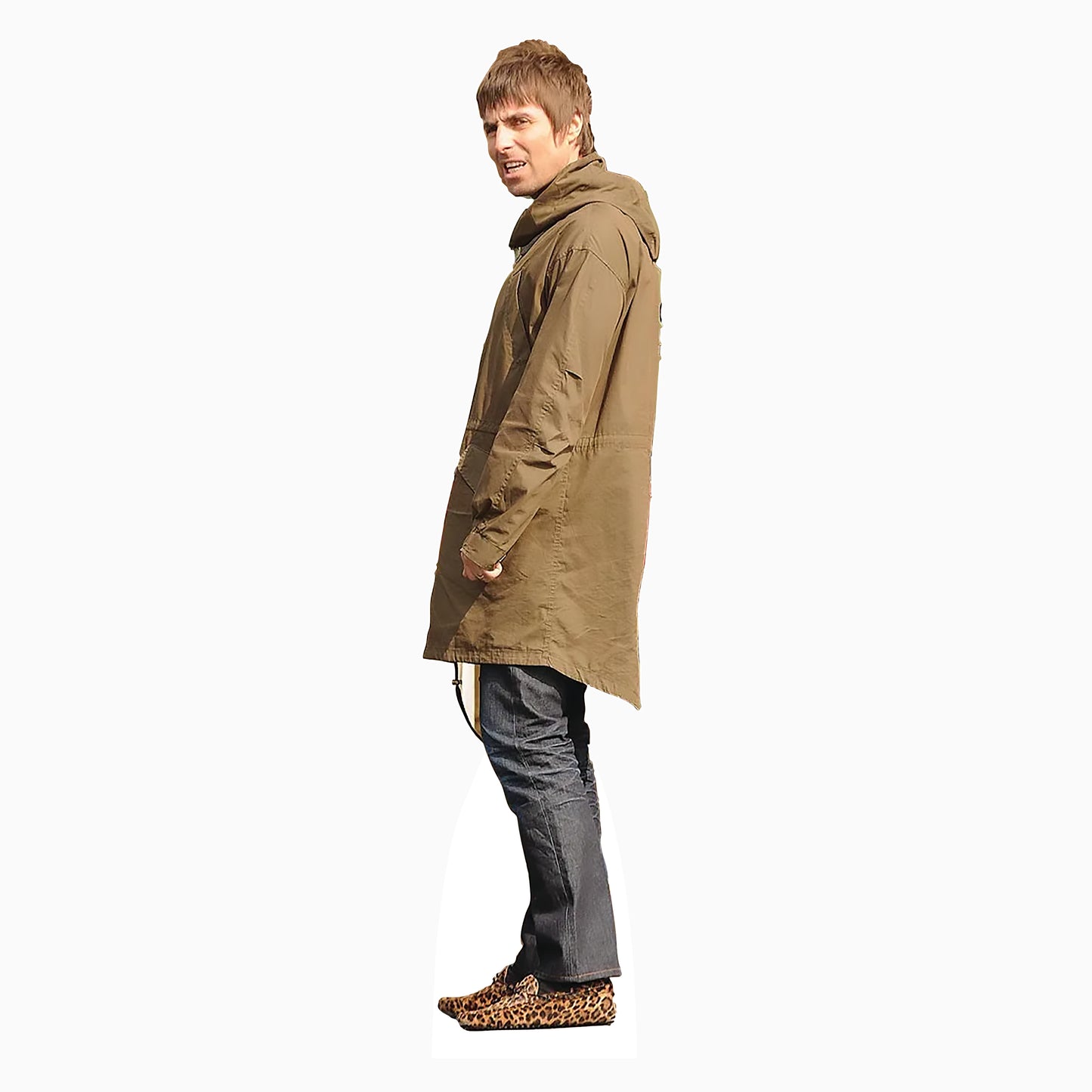 Liam Gallagher Leopard Shoes Life Size Cardboard Cutout