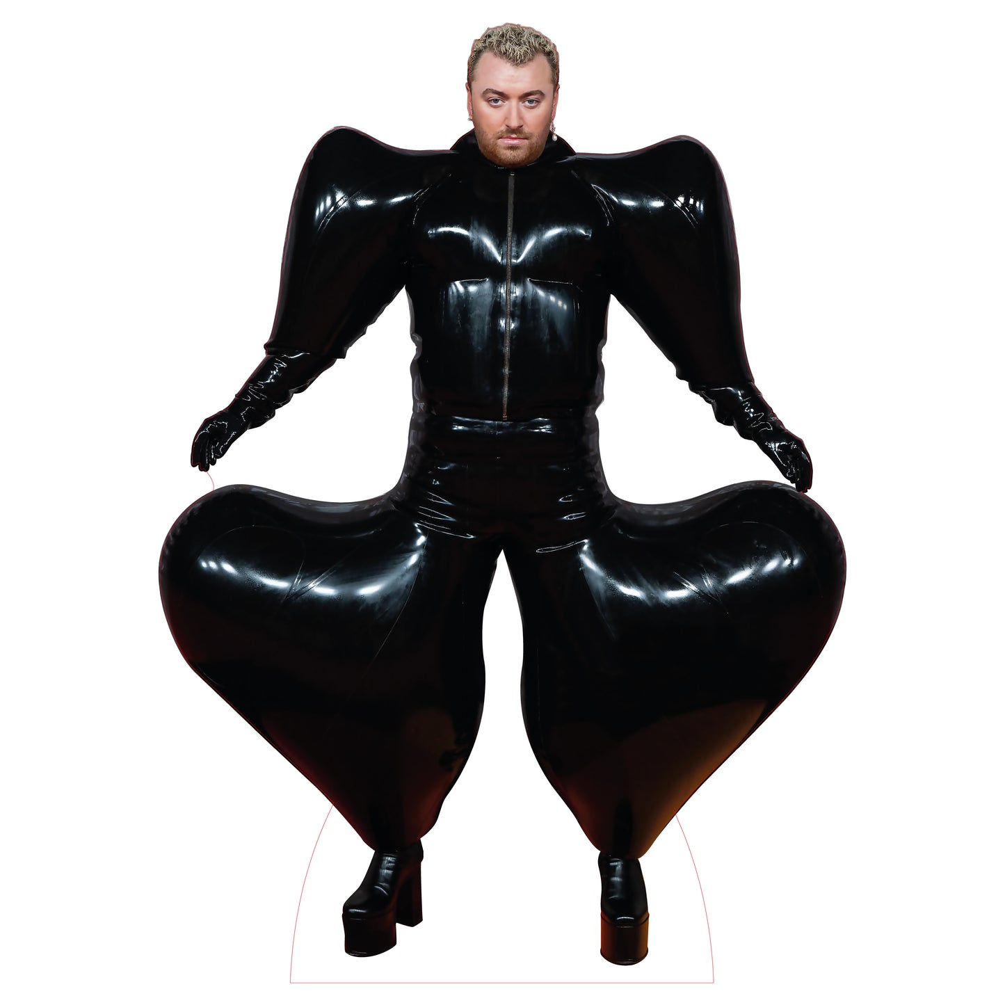Sam Smith, Black Heart Suit Cardboard Cutout