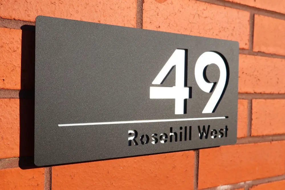 Personalised Door Number Plaques and House Name Plates | 300mm x 160mm