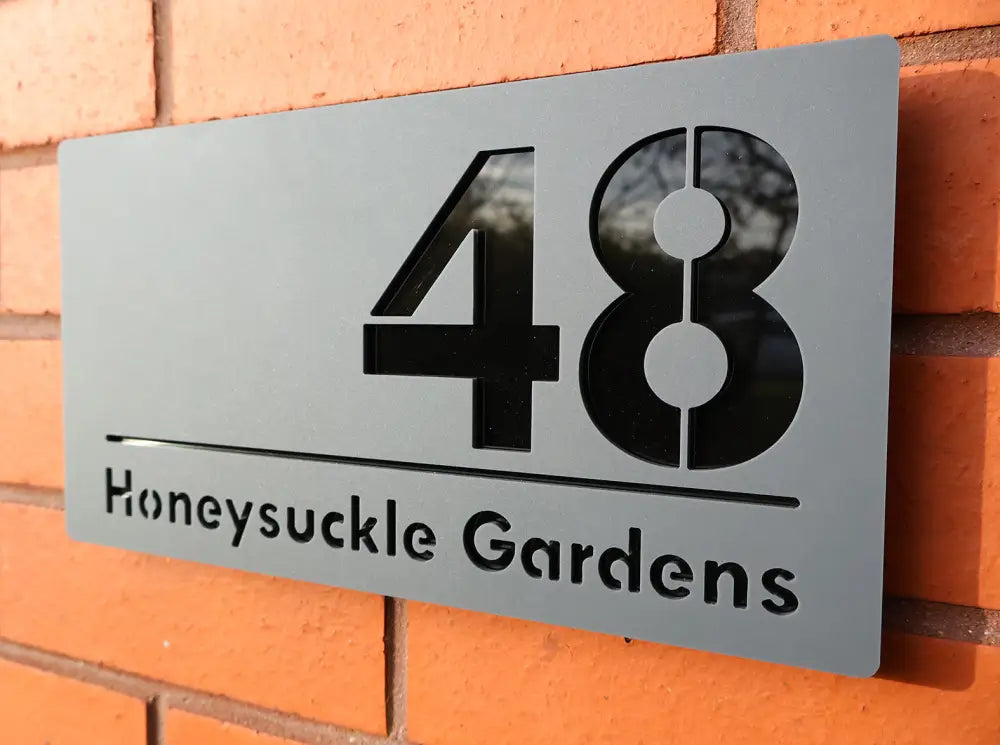Personalised Door Number Plaques and House Name Plates | 300mm x 160mm