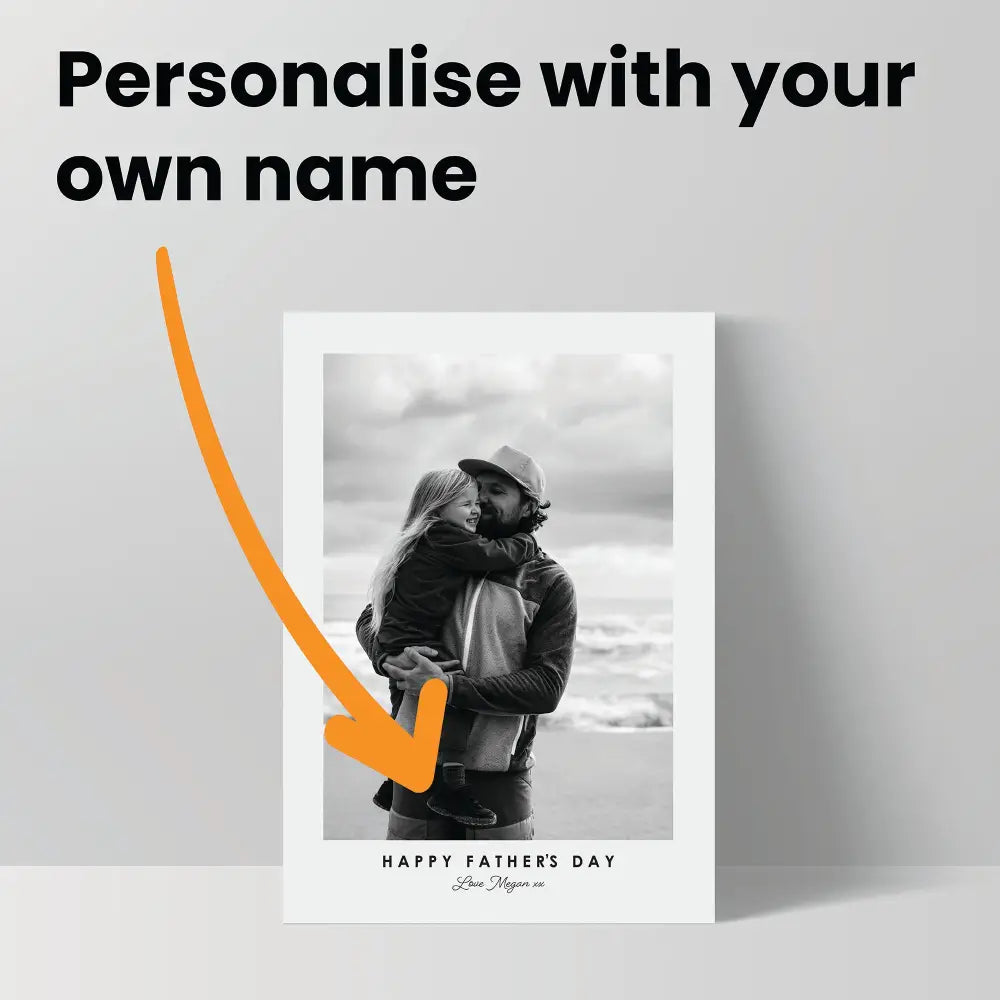 Personalised Father’s Day Photo Print with Quote