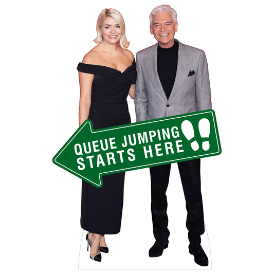 Philip Schofield & Holly Willoughby Queue Jump Cutout
