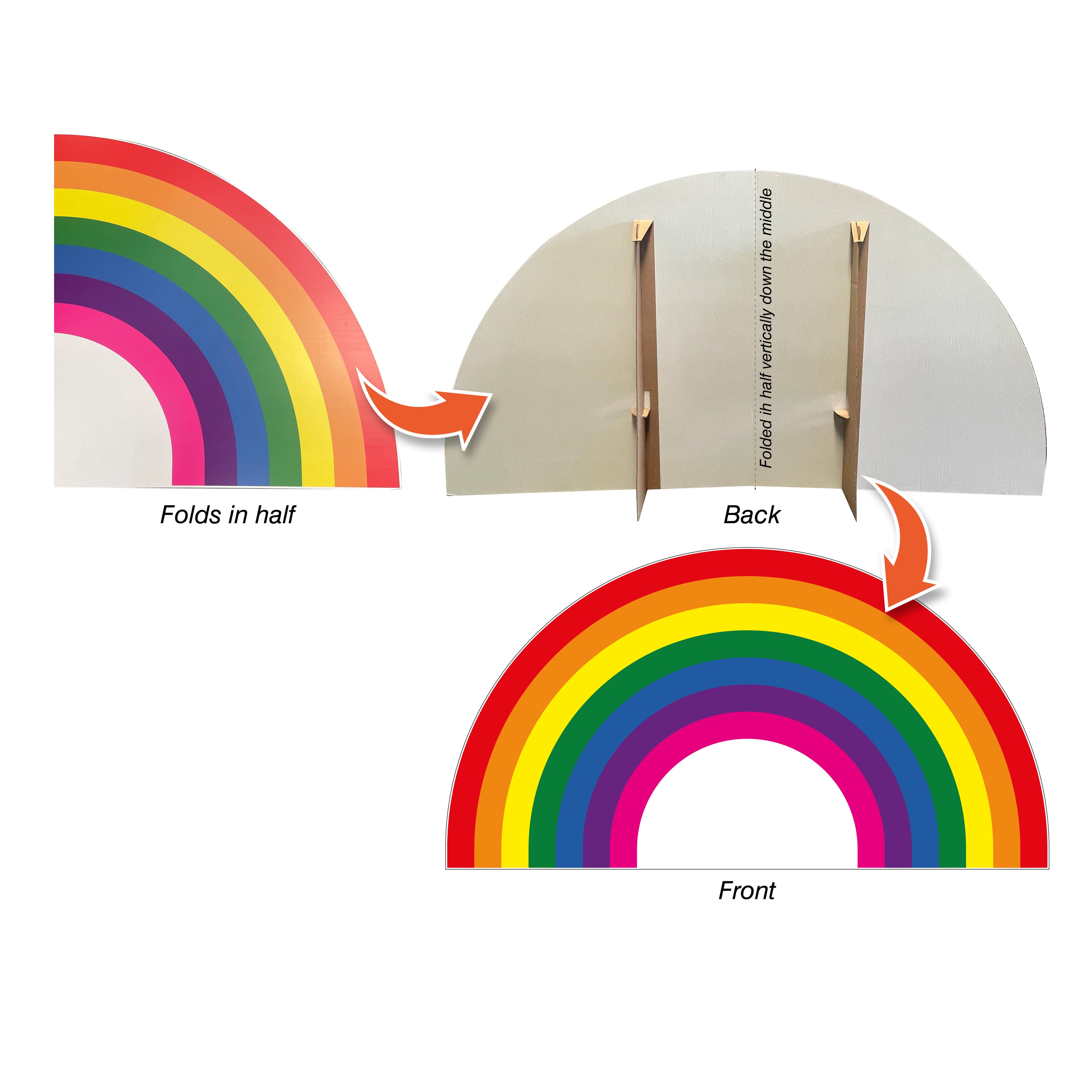 Rainbow Cardboard Cutout