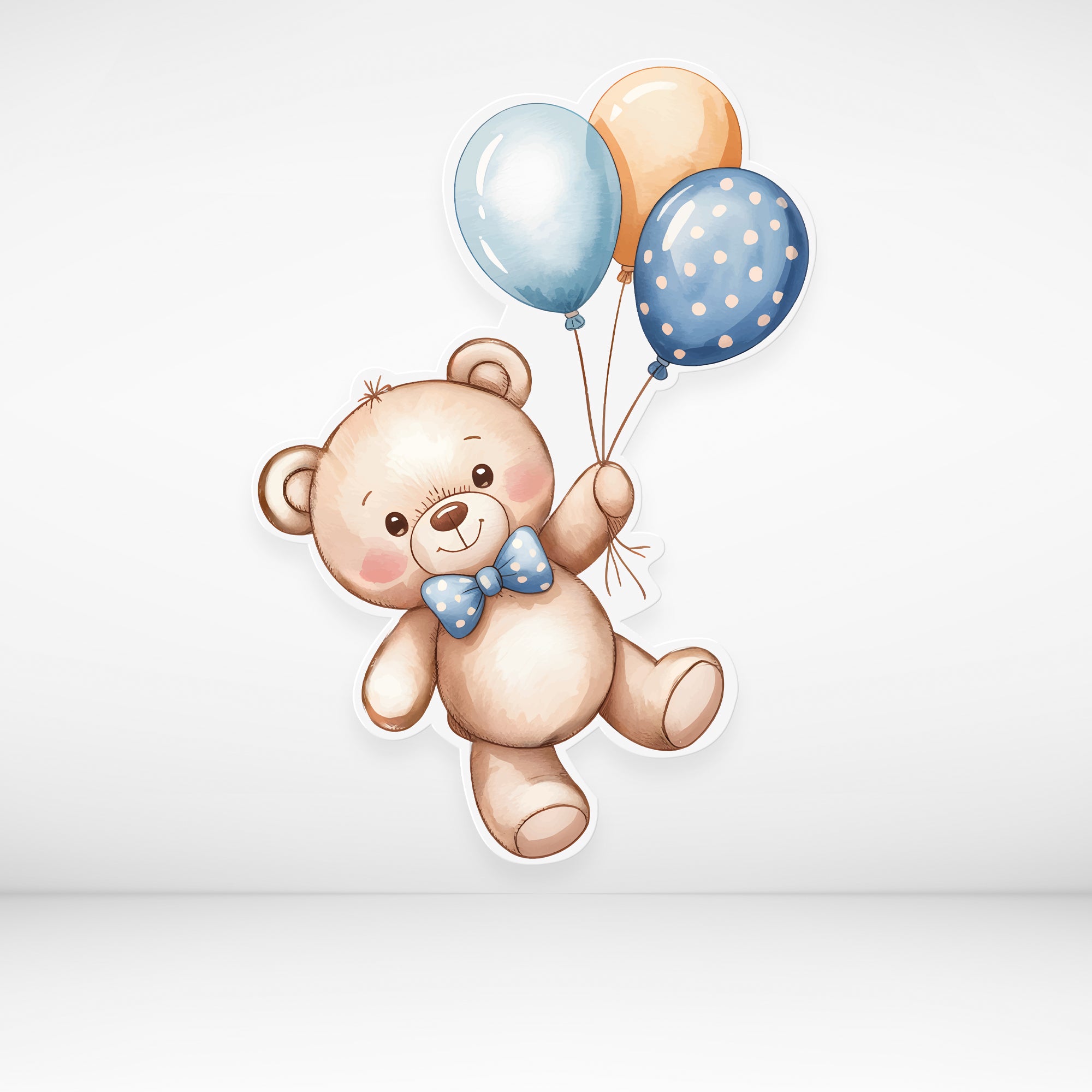 Teddy Bear Baby Shower Cut Out - Boy
