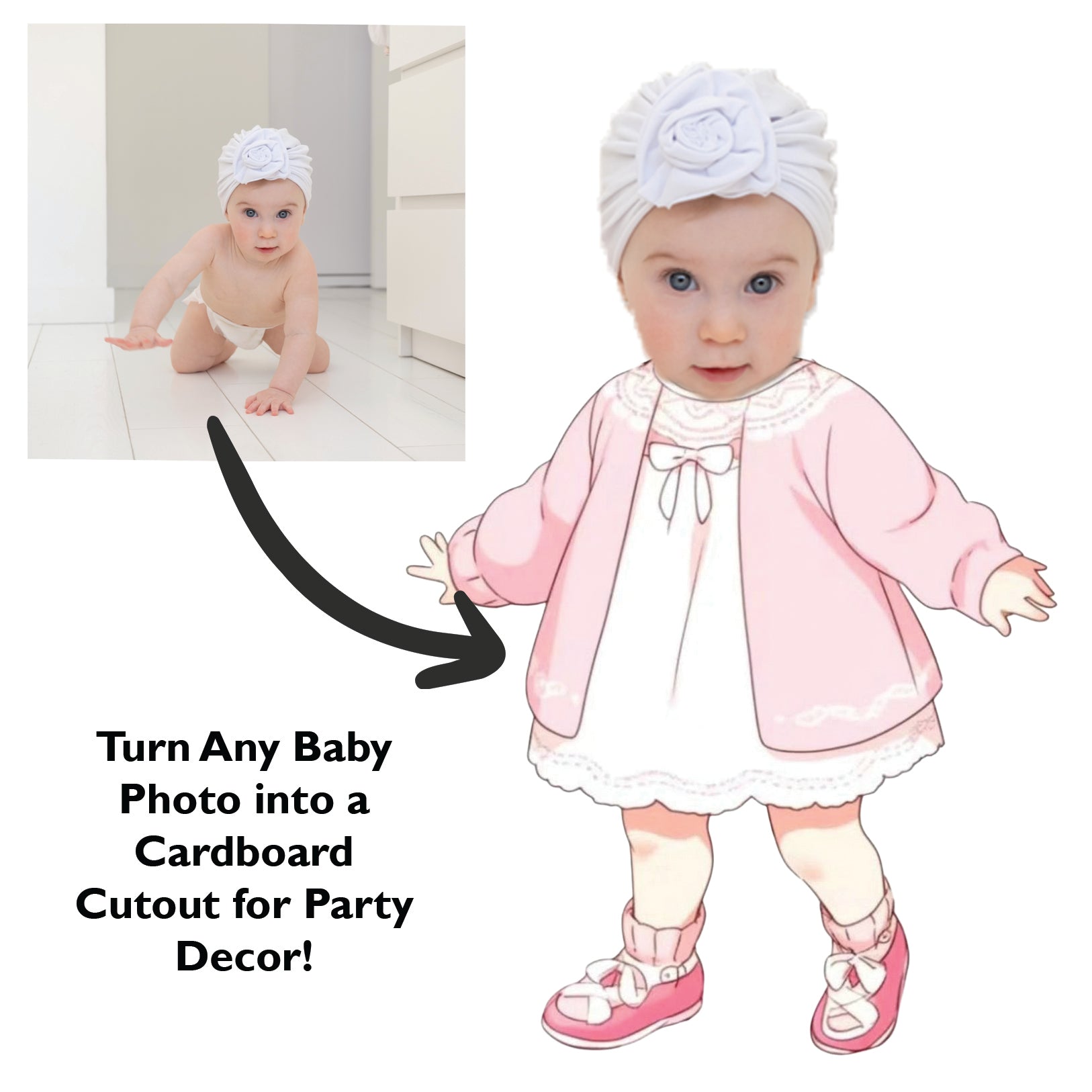 Baby Face Swap Cardboard Cutout