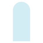 Baby blue arched backdrop sailboard