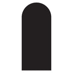 Black arched backdrop sailboard