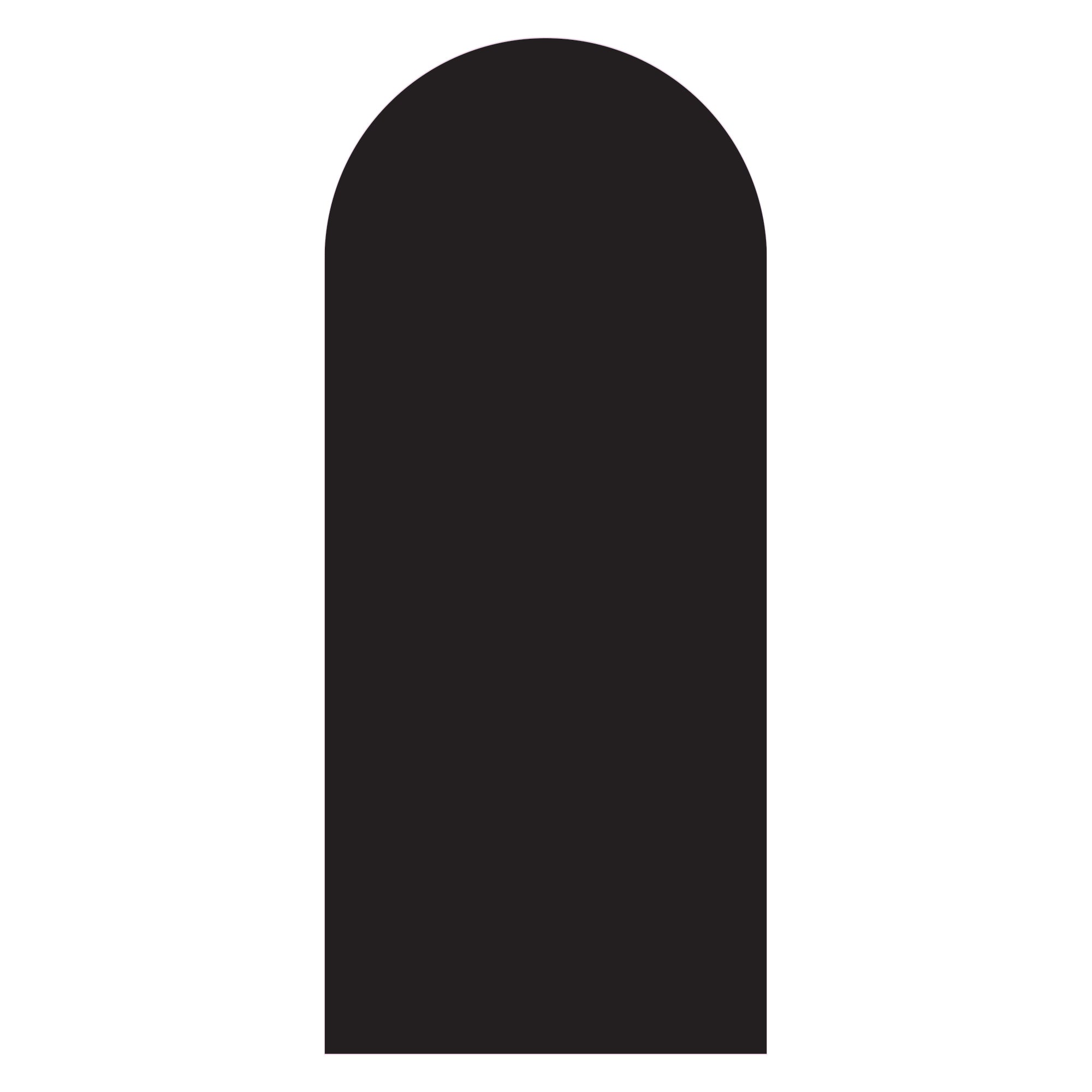 Black arched backdrop sailboard