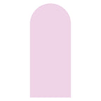 Baby pink arched backdrop sailboard