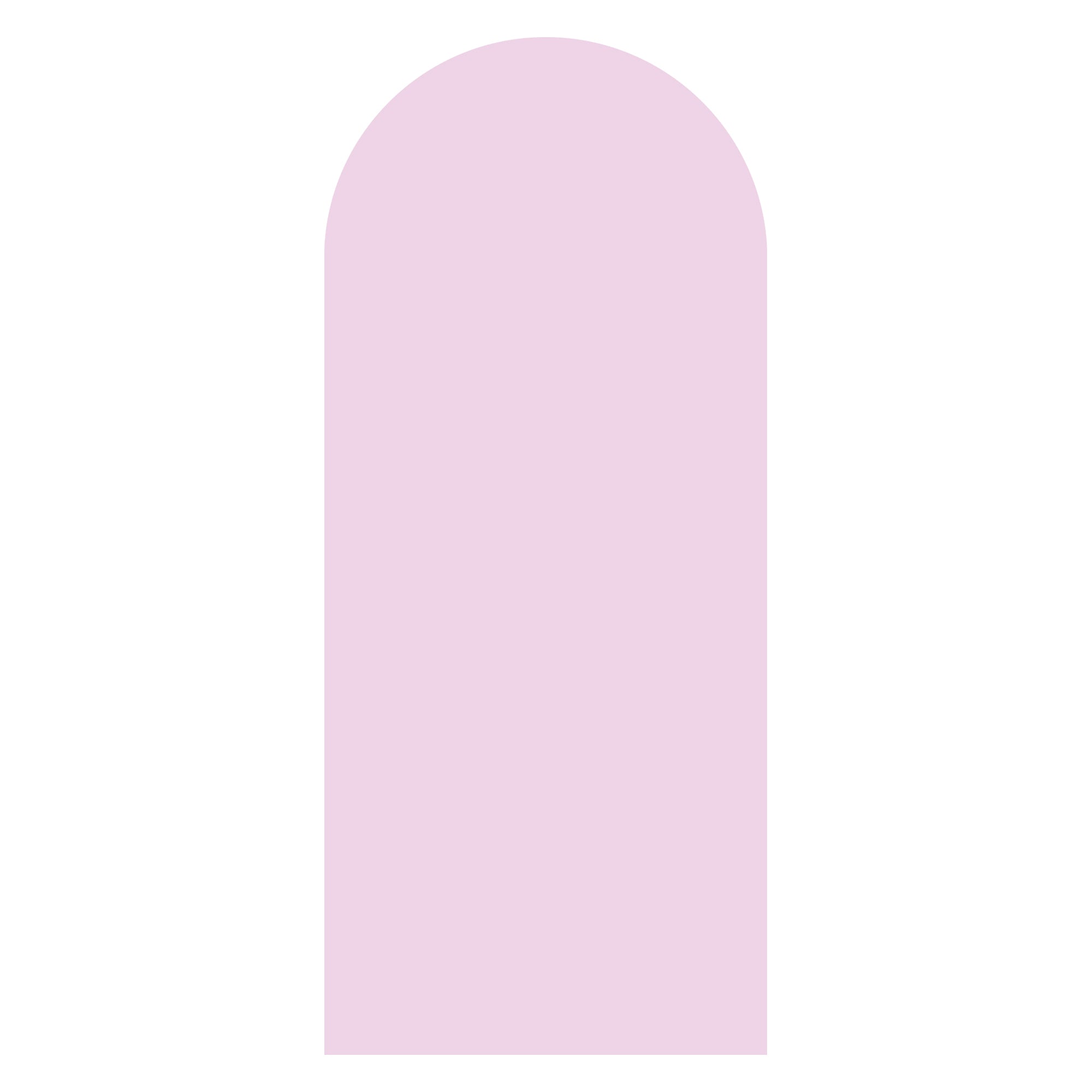Baby pink arched backdrop sailboard