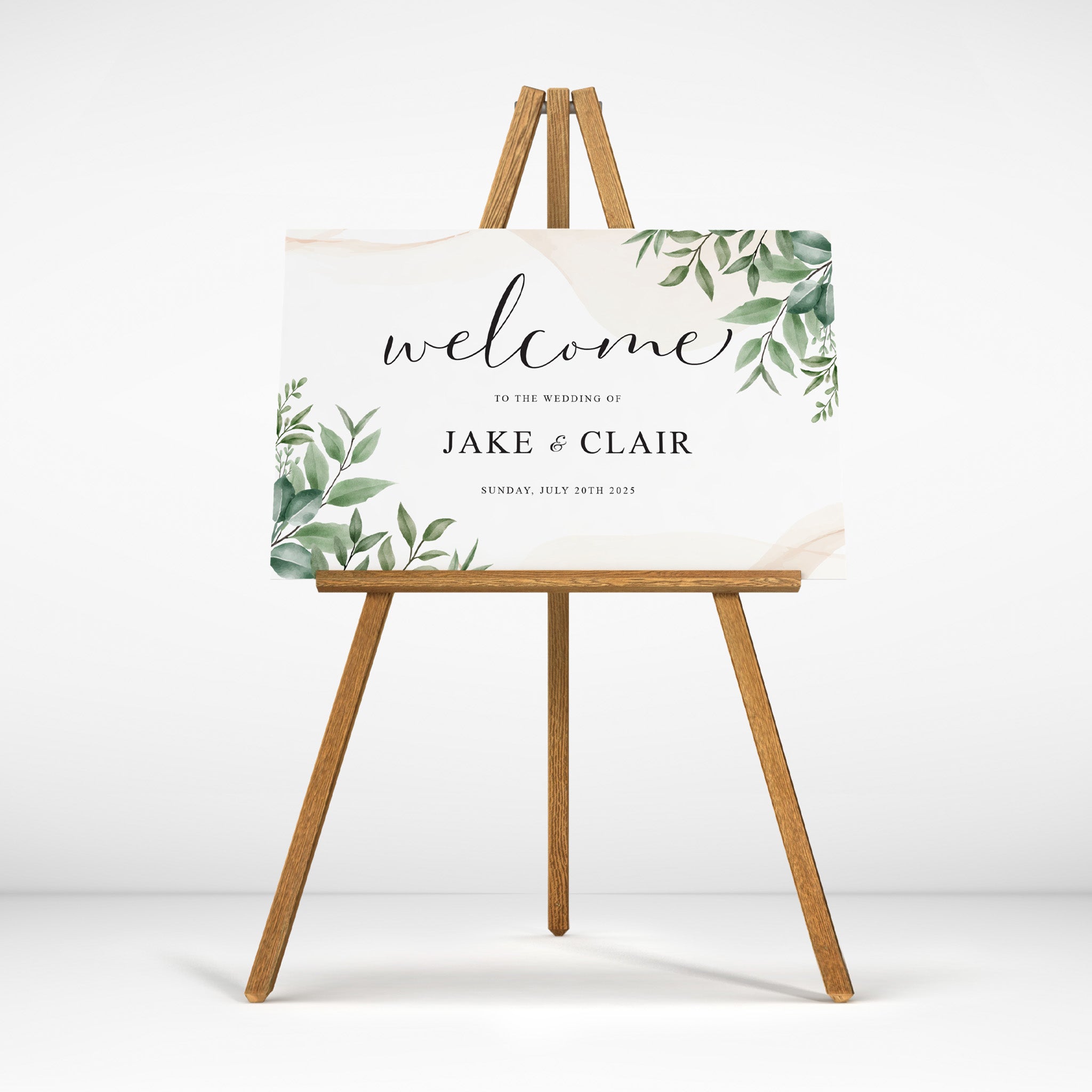 Personalised Large Wedding Welcome Sign