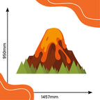 Large Volcano Cardboard Cutout