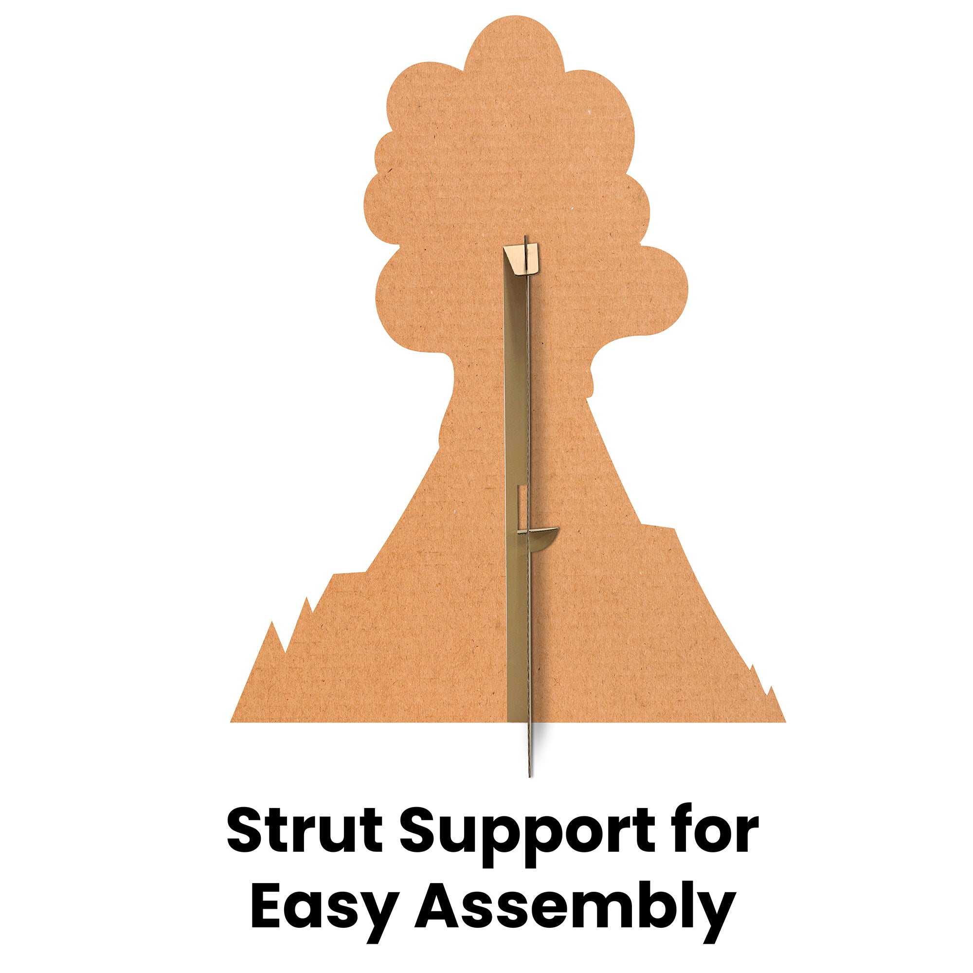 Large Volcano with Smoke Cardboard Cutout