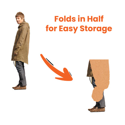 Liam Gallagher Leopard Shoes Life Size Cardboard Cutout