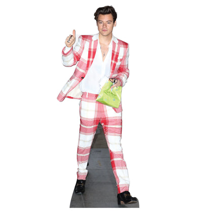 Harry Styles Checked Suit Lifesize Cardboard Cutout