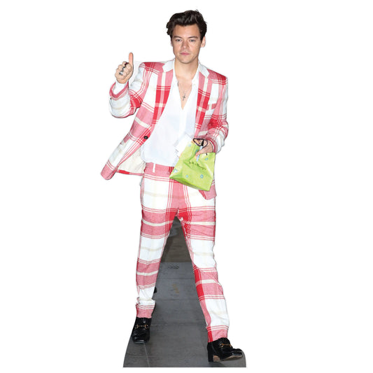 Harry Styles Checked Suit Lifesize Cardboard Cutout