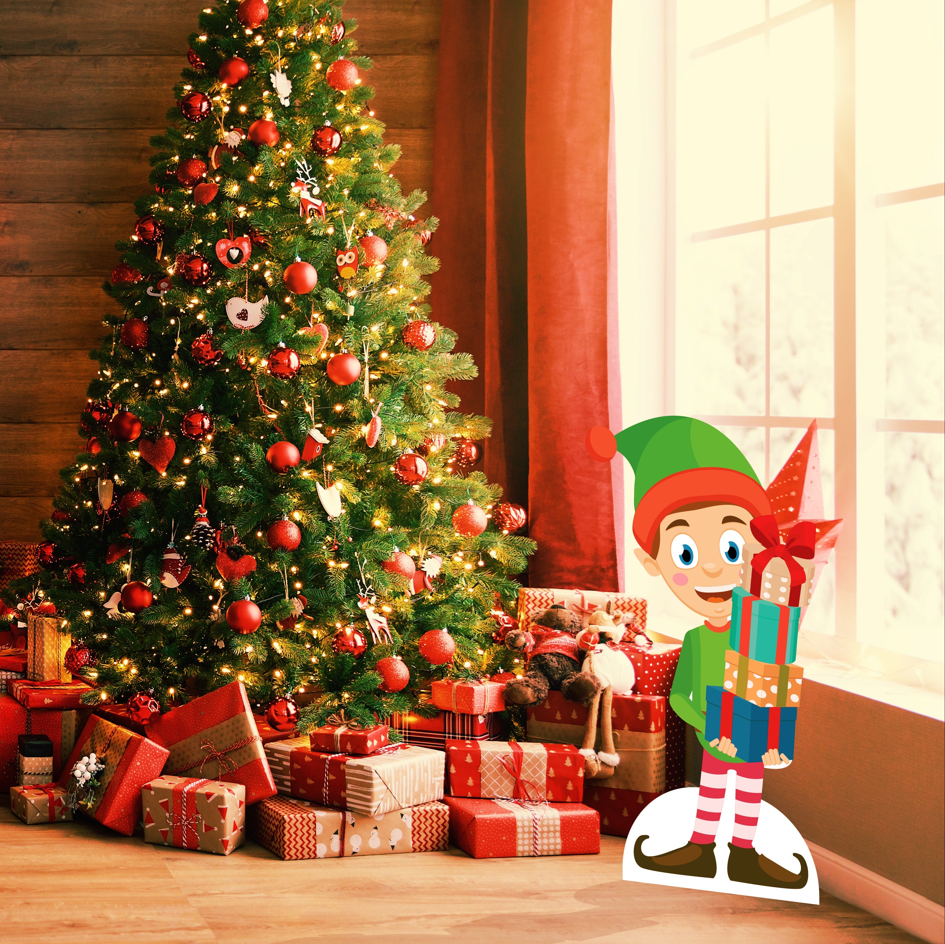 Christmas Elf Cardboard Cutout