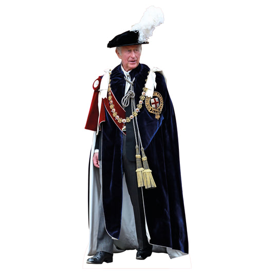 King Charles Feather Hat Life Size Cardboard Cutout