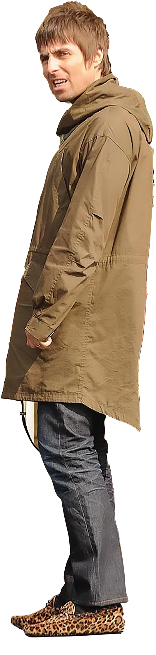 Liam Gallagher Leopard Shoes Life Size Cardboard Cutout