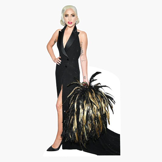 Lady Gaga Feather Bag Lifesize Cardboard Cutout