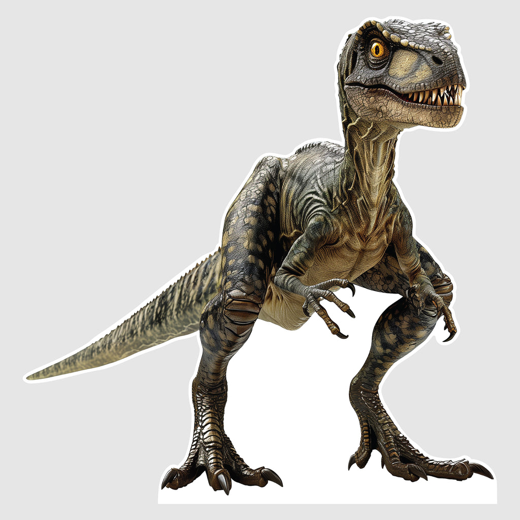 Large Raptor Dinosaur Cardboard Cutout