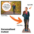 Personalised Life Size Cardboard Cutout - Varied Sizes