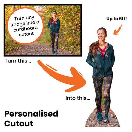 Personalised Life Size Cardboard Cutout - Varied Sizes