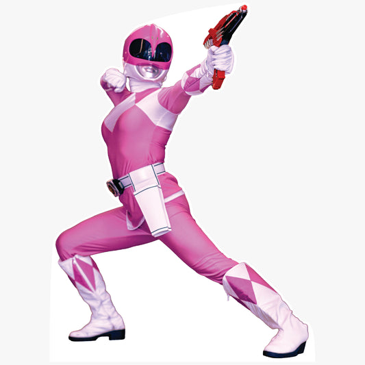 Pink Power Ranger Cardboard Cutout
