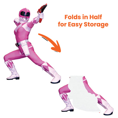 Pink Power Ranger Cardboard Cutout