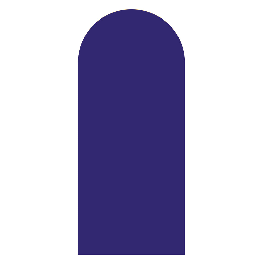 Purple arched backdrop sailboard